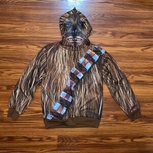 NWOT Star Wars Chewbacca Hoodie with Mesh Face Mask